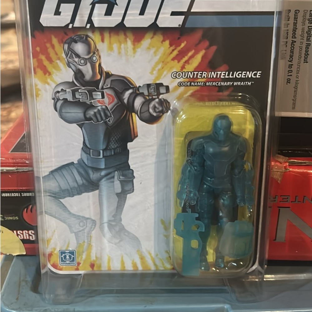 G.I. Joe Mercenary Wraith this is the translucent version comes in case